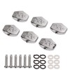 6Pcs Metal Carved Big Square Guitar Tuning Peg Buttons, Replacement