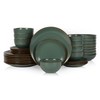 Stone Lain Brasa Modern Stoneware 32 Piece Dinnerware Sets, Plates
