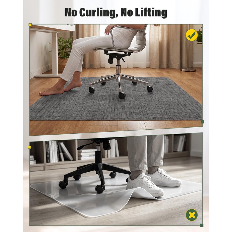 Asrug Office Chair Mat for Hardwood Floor 36" x 48"