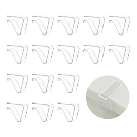 16PCS Table Cloth Clip For 20-35MM Tables, Clear Plastic Tablecloth Clips For Camping, Picnic, Party, Wedding, Outdoor Use