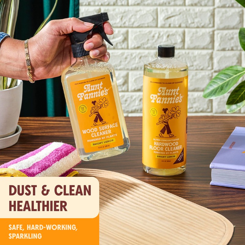 Aunt Fannie's All Purpose Wood Spray Cleaner, No-Wax Formula, Perfect