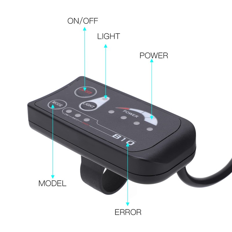36V 48V S810 EBike LED Display, Electric Cycling Control Panel