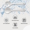Spoddy Plastic Salad Servers (31 cm Large, Two-Piece, White) -