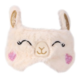 Ipetboom Funny Sleeping Mask Llama & Alpaca, Plush with Animal Design, Super Soft Eye Cover for Sleeping, Ideal for Travel, for Children, Girls and Adults, Funny