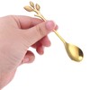 Leaf Shape Handle Dessert Fork, Leaf Shape Handle Spoon Stainless