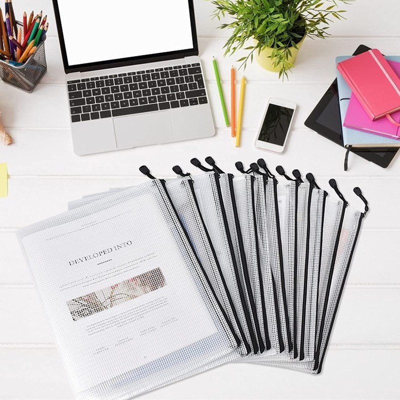 YXHZVON A4/A5/A6 Document Bag, Pack of 15 Waterproof Document Folders