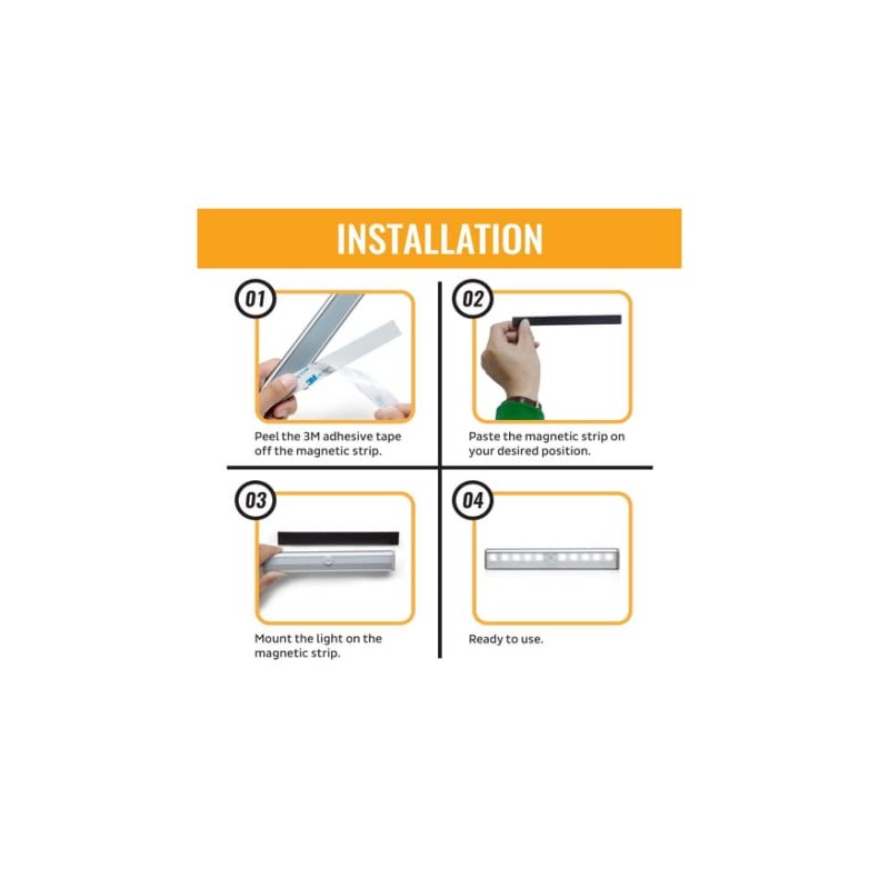 Lock Connection™ - LED Motion and light activated cabinet light.