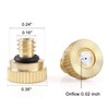 CozyCabin Brass Misting Nozzles Misting Water Mister Nozzle for Garden,