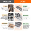 Lifewit Compact Silverware Organizer for Kitchen Drawer, Narrow Flatware Tray
