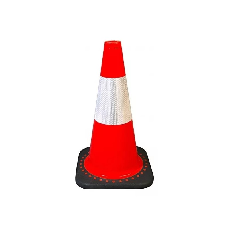 SH 2 Conos Naranja 2 Reflejantes Con Base Vial 70