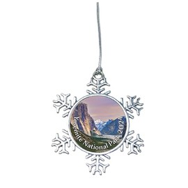 Yosemite National Park Christmas Ornament Choose Snowman Snowflake or Bulb (Snowflake)