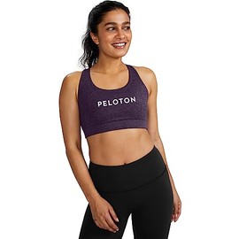 Peloton Women's Standard Heathered Strappy Bra, Grapewine