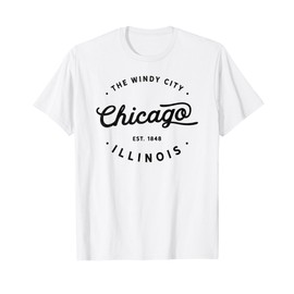 Classic Vintage Retro Chicago Illinois Windy City USA Gift T-Shirt