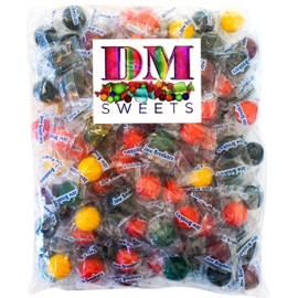 Jawbreakers Hard Candy - 100 Assorted Sweet Fruit Flavored Individually Wrapped Pieces per Bag