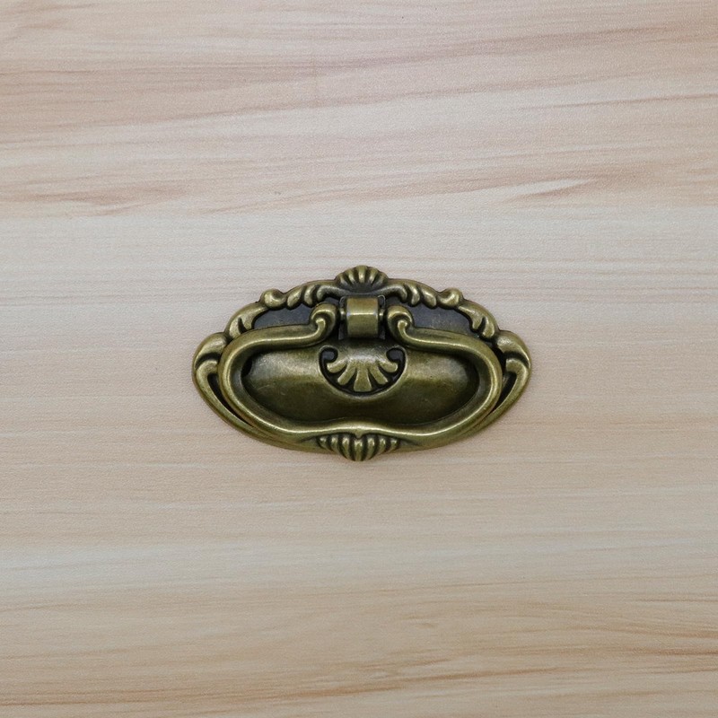 Pastlla 4 Pcs Antique Bronze Pulls Drop Swing Drawer Pulls