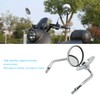 Universal Rear View Mirror 3.4in Wide Vision Handlebar Rear View