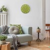 Lafocuse 12 Inch Silent Olive Green Wall Clock Battery Operated