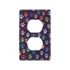 YETTASBIN Dog Paw Duplex Outlets Cover Unbreakable Wall Plate Cover