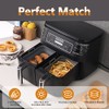 Collapsible Silicone Air Fryer Liners - 2 Pack for Ninja