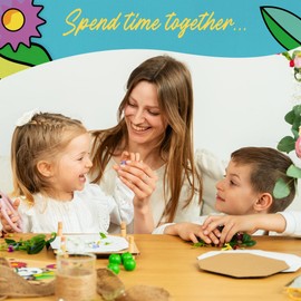 Berstuk Wooden Flower Press for Children (Panda) - Our Boys and Girls Flower Press Kit Measures 18cm x 18cm - Ideal Form of Arts and Crafts for Kids to Help Them Focus and Get Creative