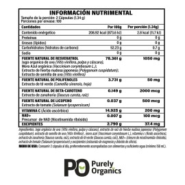 Resveratrol con NAD  Antioxidante  Frmula mejorada con Vitamina C, Polifenoles, Licopeno y Beta-caroteno  Precursor de NAD para bienestar celular...  