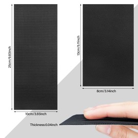 Tarpop 10 Pcs Large Shoe Slip Pad Non Slip Shoe Pads Self Adhesive Skid Tread Bottom Noise Reduction Rubber Sole for Men Women High Heel Leather Shoes (9.84 x 3.94 Inch, 5.12 x 3.15 Inch)