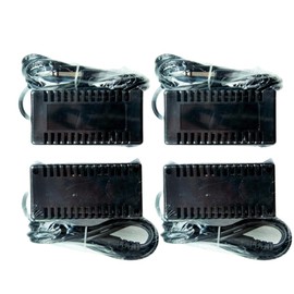 4-Pack Arrays Detox Foot Bath Arrays Rectangle Stainless Steel Aqua Ionic Cleanse Arrays Replacement Accessory for Ionic Detox Foot Bath Spa Cleanse Machines Black