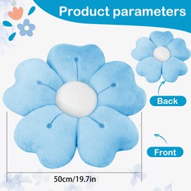 ODIWEN Flower Floor Cushion, Seat Cushion, Flower Floor Cushion, Seat Cushion, Cute Flower Cushion, Soft Petal Cushion, Flower-Shaped Throw Cushion, Flower Cushion, Floor Cushion, Seat Cushion, Flower