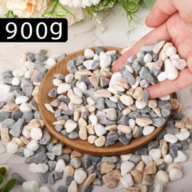 HAKACC 900 g Decorative Stones, Flower Pot Pebble Polished Jade for Aquarium, Flower Pot Landscaping Vase Filler Garden Decoration