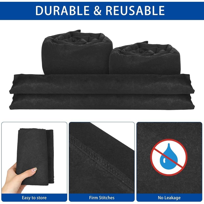 Water Activated Flood Barriers, Sandless Sandbag for Rain Water Control,
