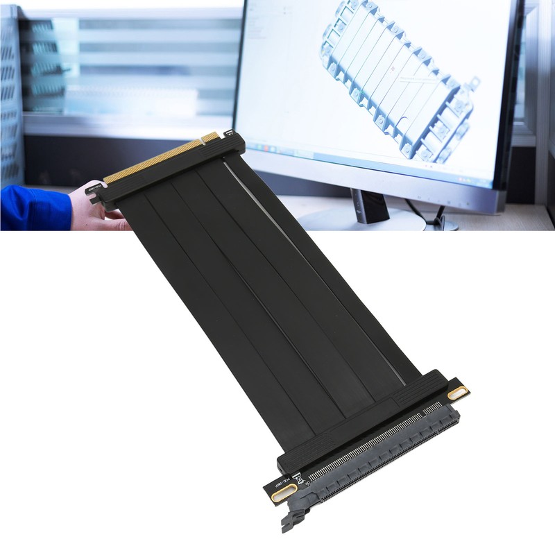 GPU PCIE 4.0 Riser Cable X16 High Speed Flat Line