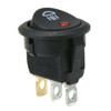 23mm On Off Rocker Switch Round 12V Red Led Fog