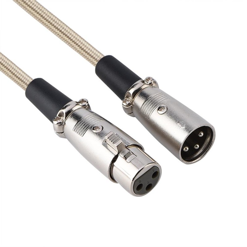 XLR Macho a Hembra Cable de micrófono, 3 Pines XLR