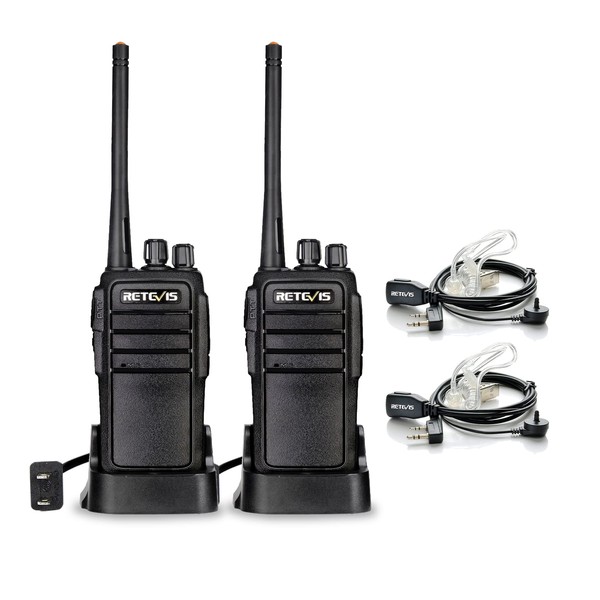 Retevis RT21 Walkie Talkies with Earpiece and Mic Set, Adults