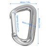 5Pcs Aluminum Alloy Climbing Carabiners 12KN (2697 Lbs) Heavy Duty