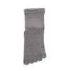 MIKASA TSUBO Recipe Urn Map Five Toe Socks, Gray