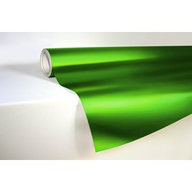 VViViD Green Satin Chrome Vinyl Wrap Stretch Conform DIY Easy to Use Air-Release Adhesive (10ft x 5ft)