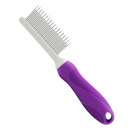 Poodle pet hair smoothing pet comb, long and short tooth comb for dogs and cats, pet hair comb set for home grooming, for removing matte fur, tangles and tangles safely and gently