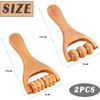 PXLAATY 2 Pcs Wooden Hand Roller Massager Back Massage Roller