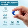 5 Pares Tapones de Oido de Silicona Impermeables con Estuche