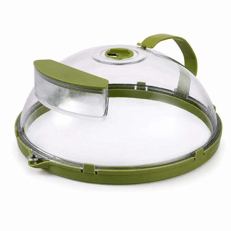 Clear Microwave Food Cover for Reheating – Vented Splatter Guard