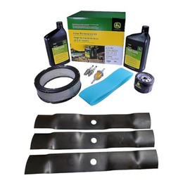 John Deere Original Equipment Model LT170 Maintenance Kit + Mulching Blades, 48" Mower Deck