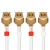 CAIRIAC Straw Covers, Silicone Straw Tip Covers Cute Owl Straw