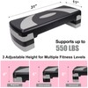 Exercise Workout Aerobic Step Platform Trainer, 31" Aerobic Stepper with