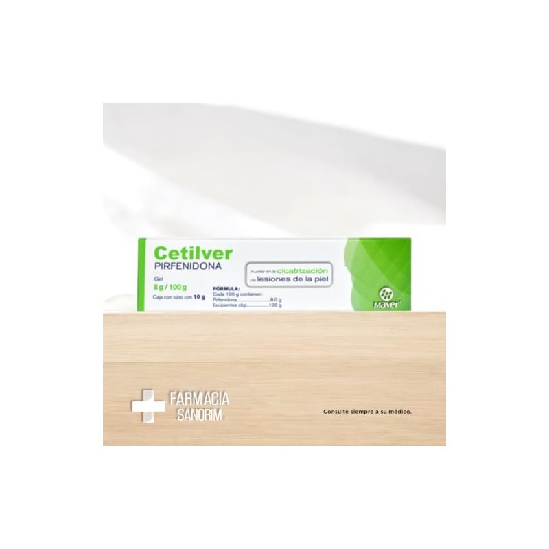 Cetilver Pirfenidona Gel Cajas Gramos Maver Laboratorios Tratamiento Antifibrótico Cicatrices