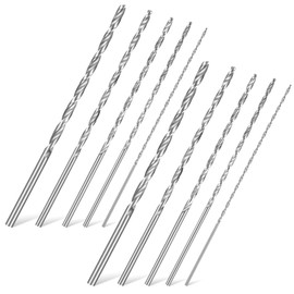 ALTcompluser Extra Long Wood Drill Bit Set 2 mm, 3 mm, 3.5 mm, 4 mm, 5 mm, 5 mm Wood Drill Bit HSS Twist Drill Bit for Drilling for Woodworking Manual Pack of 10