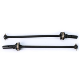 BENMAZ #45 Steel Front/Rear Driveshaft Upgarde Parts for 1/8 Sledge 4WD,Replace #9550/9554+#9557 (Black)