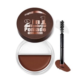 Erinde Lápiz Delineador de Ojos en Gel 2 en 1, con Delineador en Crema y un Pincel Delineador, Resistente al Agua y de Larga Duración, Alto Rendimiento del Color, a Prueba de Manchas,2#