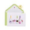 Papyrus Blank Card (Wine Bottles)