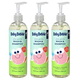 Mr. Bubble Baby Bubble Ultra Gentle Body Wash & Shampoo, Sweet Violet Clouds Scent, 12 oz. Pack of 3